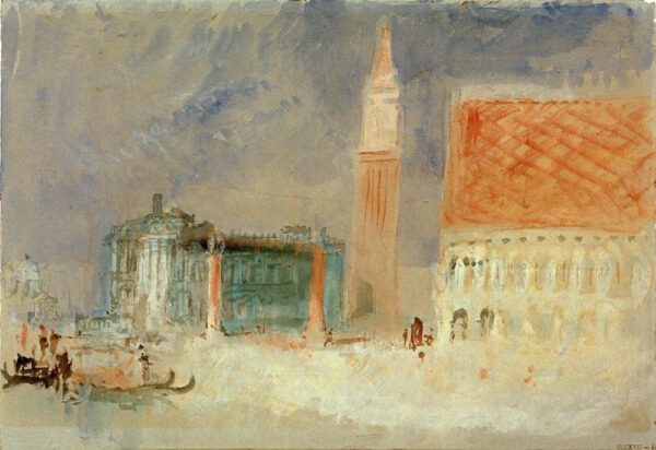 William Turner "Venedig, Piazzetta di San Marco" 19 x 28 cm