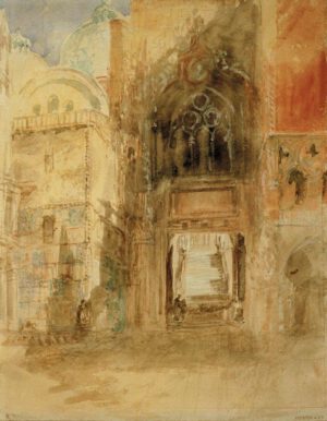 William Turner "Venedig, Porta della Carta" 31 x 23 cm