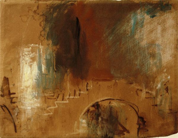 William Turner "Venedig, Brücke" 25 x 29 cm
