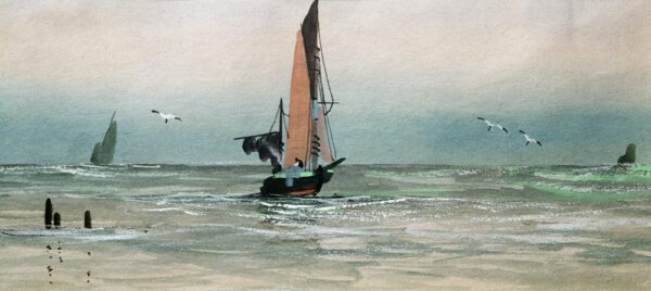 William Turner "Seascape" 11 x 24 cm