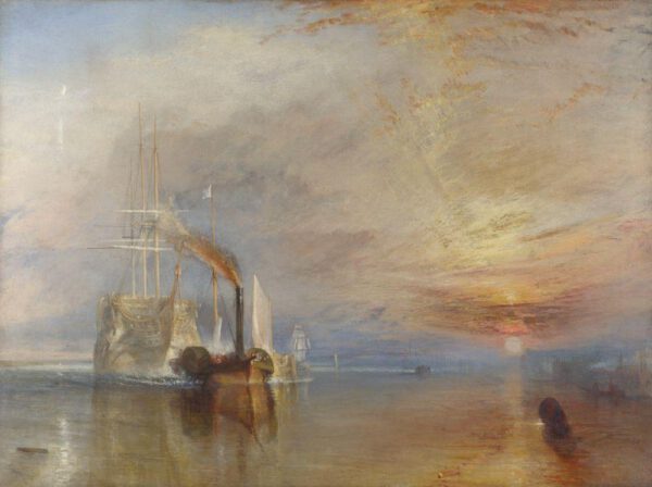 William Turner "Die Fighting Temeraire" 91 x 122 cm