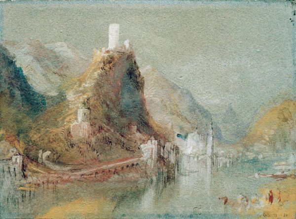 William Turner "Cochem aus südlicher Richtung" 14 x 19 cm