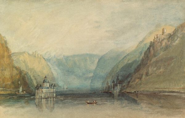 William Turner "Die Pfalz bei Kaub" 19 x 31 cm