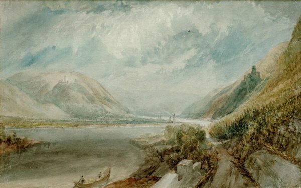 William Turner "Die Einmündung der Lahn" 20 x 31 cm