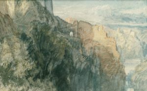 William Turner "Burg Katz" 19 x 31 cm