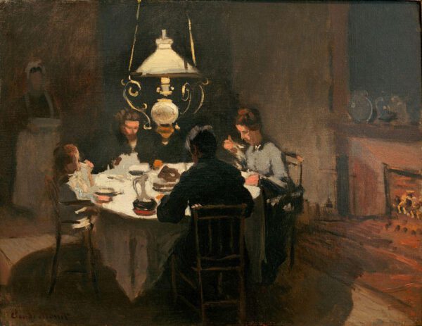 Claude Monet "Das Abendessen" 65 x 50 cm