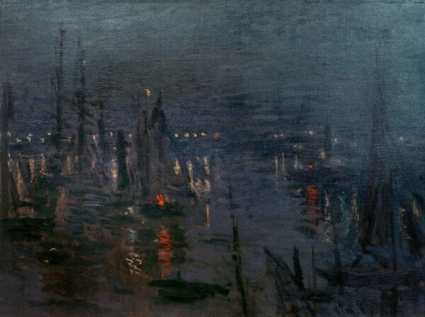 Claude Monet "Der Hafen von Le Havre bei Nacht" 81 x 60 cm