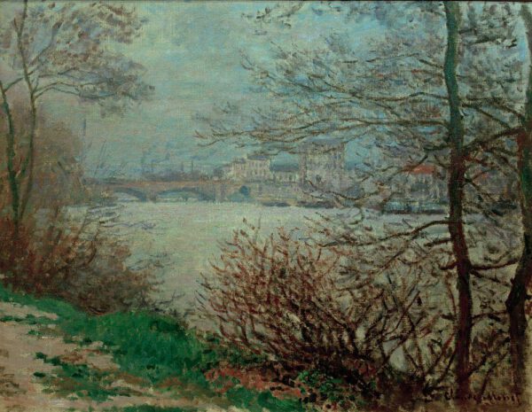 Claude Monet "Das  Seine-Ufer bei der Insel Grande-Jatte" 65 x 50 cm