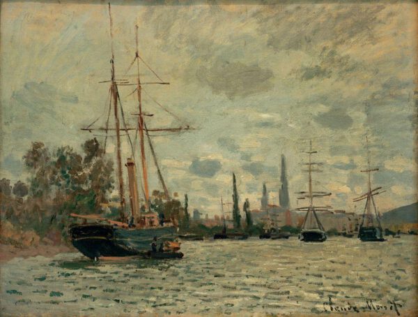 Claude Monet "Die Seine bei Rouen" 65 x 50 cm