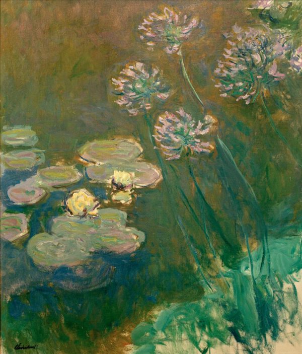 Claude Monet "Seerosen und Agapanthus" 120 x 140 cm