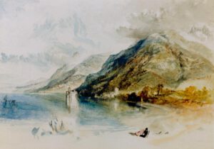 William Turner "Das Schloß von Chillon am Genfer See" 24 x 33 cm