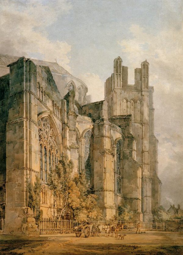 William Turner "Die St. Anselmskapelle in Canterbury" 52 x 37 cm