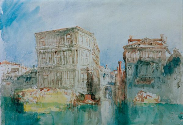William Turner "Venedig: Die Casa Grimani und der Rio S. Luca" 22 x 32 cm