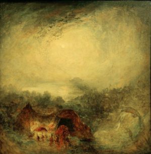 William Turner "Der Abend der Sintflut" 76 x 76 cm