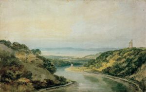 William Turner "Die Avon-Schlucht gegen den Kanal von Bristol" 31 x 48 cm