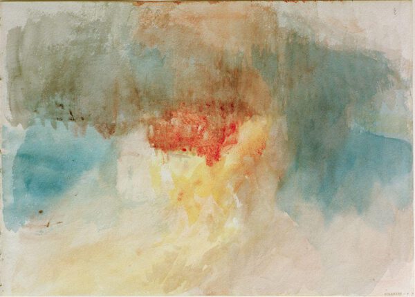 William Turner "Brand der Houses of Parliament" 23 x 33 cm