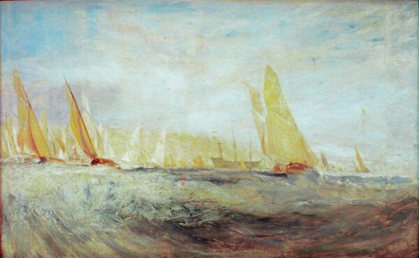 William Turner "Cowes, Die Regatta kreuzt auf" 46 x 72 cm