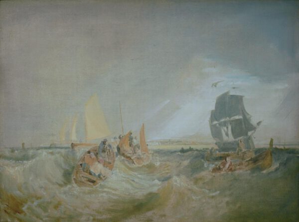 William Turner "Schiffahrt Themsemündung" 86 x 117 cm