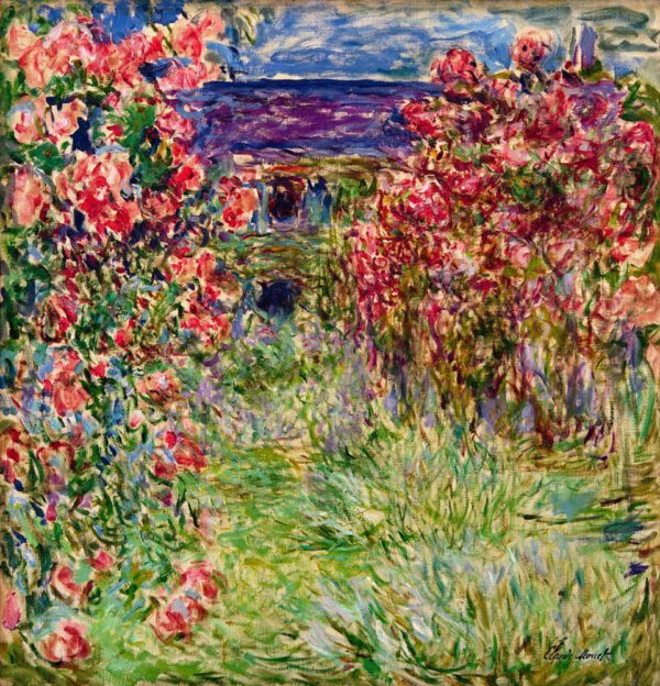 Claude Monet "Das Haus in den Rosen" 89 x 92 cm
