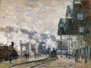 Claude Monet "Bahnhof Saint-Lazare in Paris" 81 x 64 cm