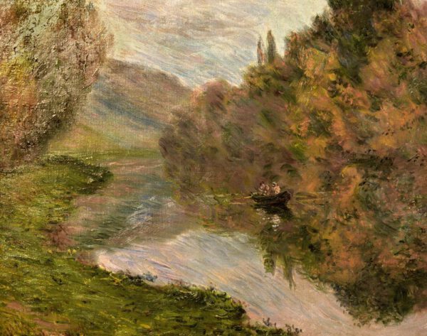 Claude Monet "Ruderboot auf der Seine bei Jeufosse" 73 x 60 cm