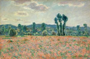 Claude Monet "Feld mit Mohnblumen" 92 x 60 cm