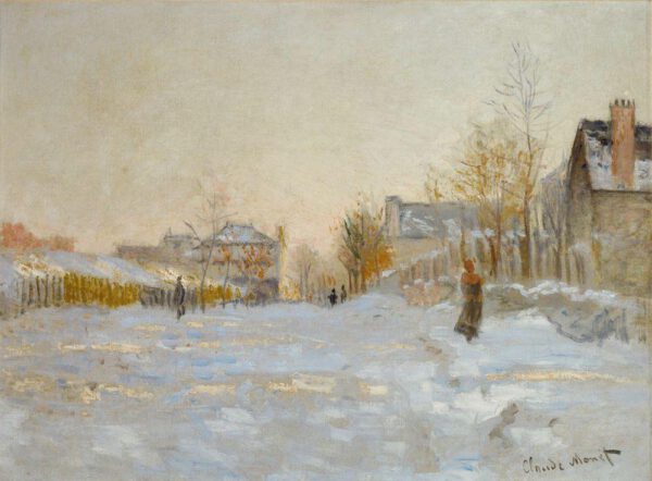 Claude Monet "Argenteuil bei Schnee" 74 x 55 cm