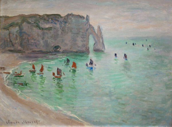 Claude Monet "Ausfahrt der Fischerboote" 81 x 60 cm