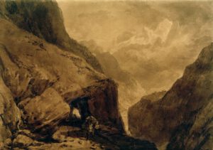 William Turner "Sankt Gotthard" 18 x 26 cm