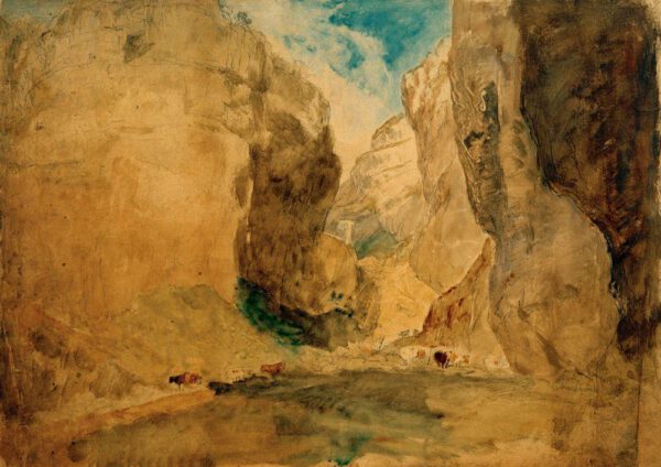 William Turner "Gordale Scar" 55 x 77 cm