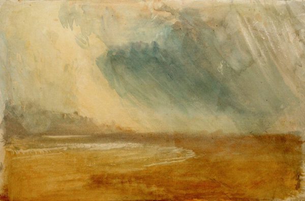 William Turner "Regenwolken über einem Strand" 31 x 49 cm