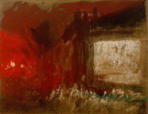 William Turner "Feuerstudie" 23 x 29 cm