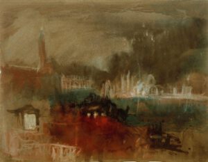 William Turner "Venedig: Feuerwerk an der Mole" 23 x 30 cm