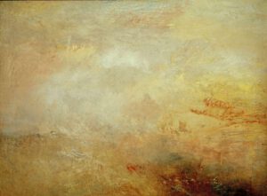 William Turner "Stürmische See mit Delphinen" 90 x 121 cm