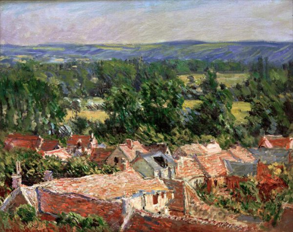 Claude Monet "Vue du village de Giverny" 81 x 65 cm