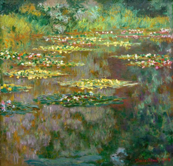 Claude Monet "Nympheas -Seerosen" 92 x 89 cm