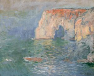 Claude Monet "Etretat Manneporte Reflexe auf dem Wasser" 81 x 65 cm