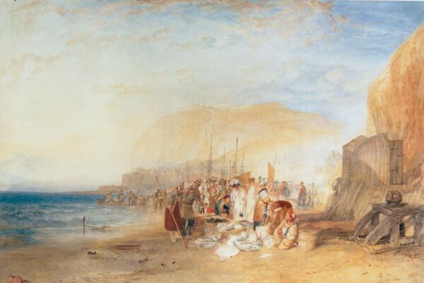 William Turner "Fischmarkt in Hastings" 45 x 66 cm