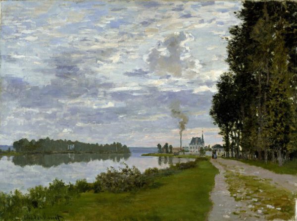 Claude Monet "Die Uferpromenade bei Argenteuil" 73 x 53 cm