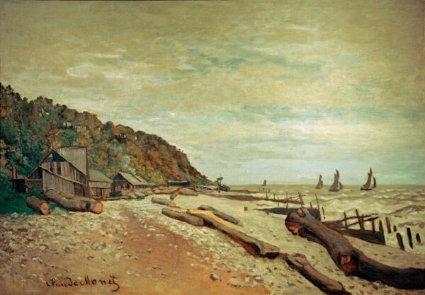 Claude Monet "Die Bootswerft bei Honfleur" 81 x 57 cm