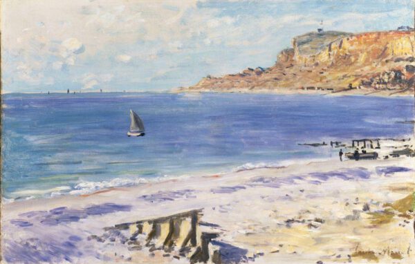 Claude Monet "Strand in Sainte-Adresse" 74 x 48 cm