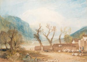 William Turner "Montblanc von Saint-Martin" 29 x 40 cm