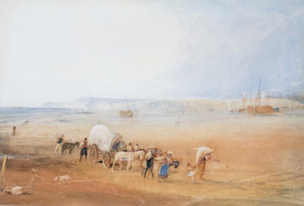 William Turner "Strandszene an der Südküste" 29 x 43 cm