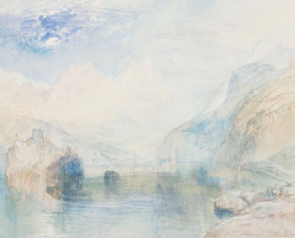 William Turner "Lauerzersee mit Schwyz" 23 x 29 cm