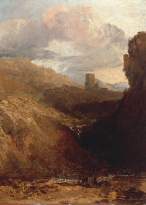 William Turner "Dolbadarn Castle" 47 x 34 cm