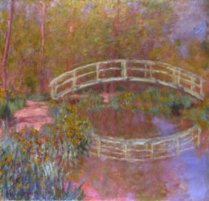 Claude Monet "Brücke im Garten" 92 x 89 cm