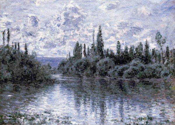 Claude Monet "Nebenarm der Seine bei Vetheuil" 80 x 60 cm