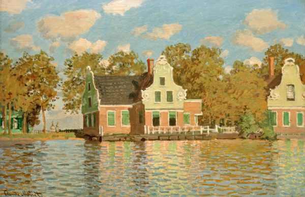 Claude Monet "Häuser am Wasser in Zaandam" 73 x 47 cm
