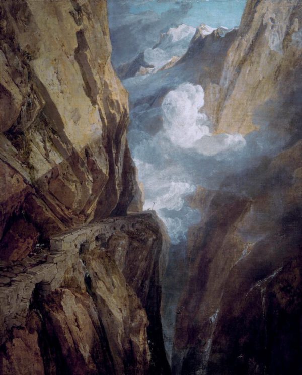 William Turner "Der St. Gotthard-Pass" 81 x 64 cm