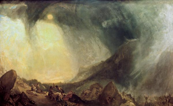 William Turner "Schneesturm: Hannibal überquert Alpen" 146 x 238 cm